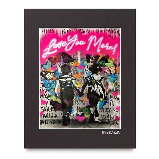 Love You More Mini Print