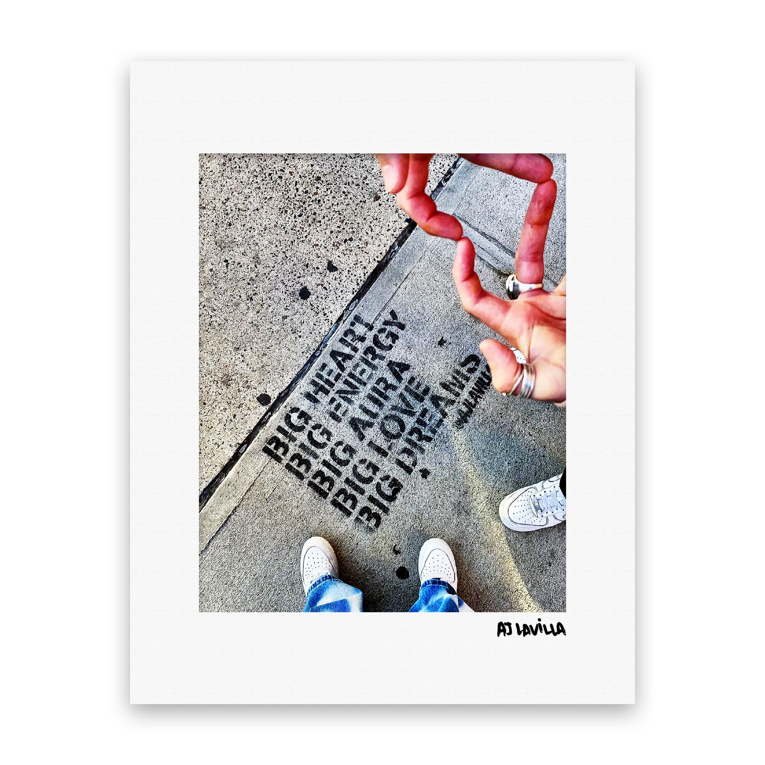 Big Heart Big Dreams Cement – AJ Lavilla Art LLC