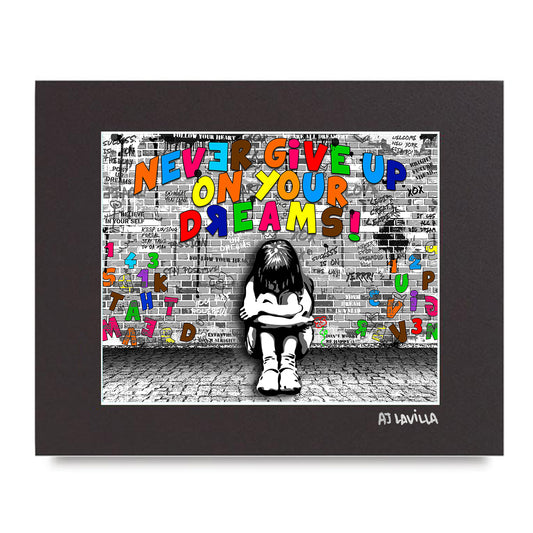 Never Give Up Mini Print