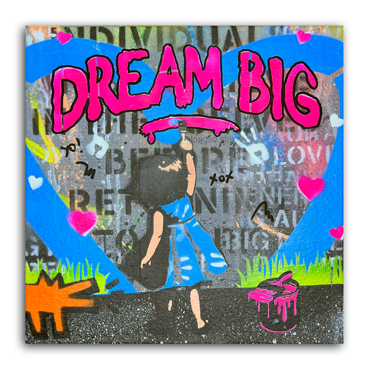 Dream Big Blue Heart
