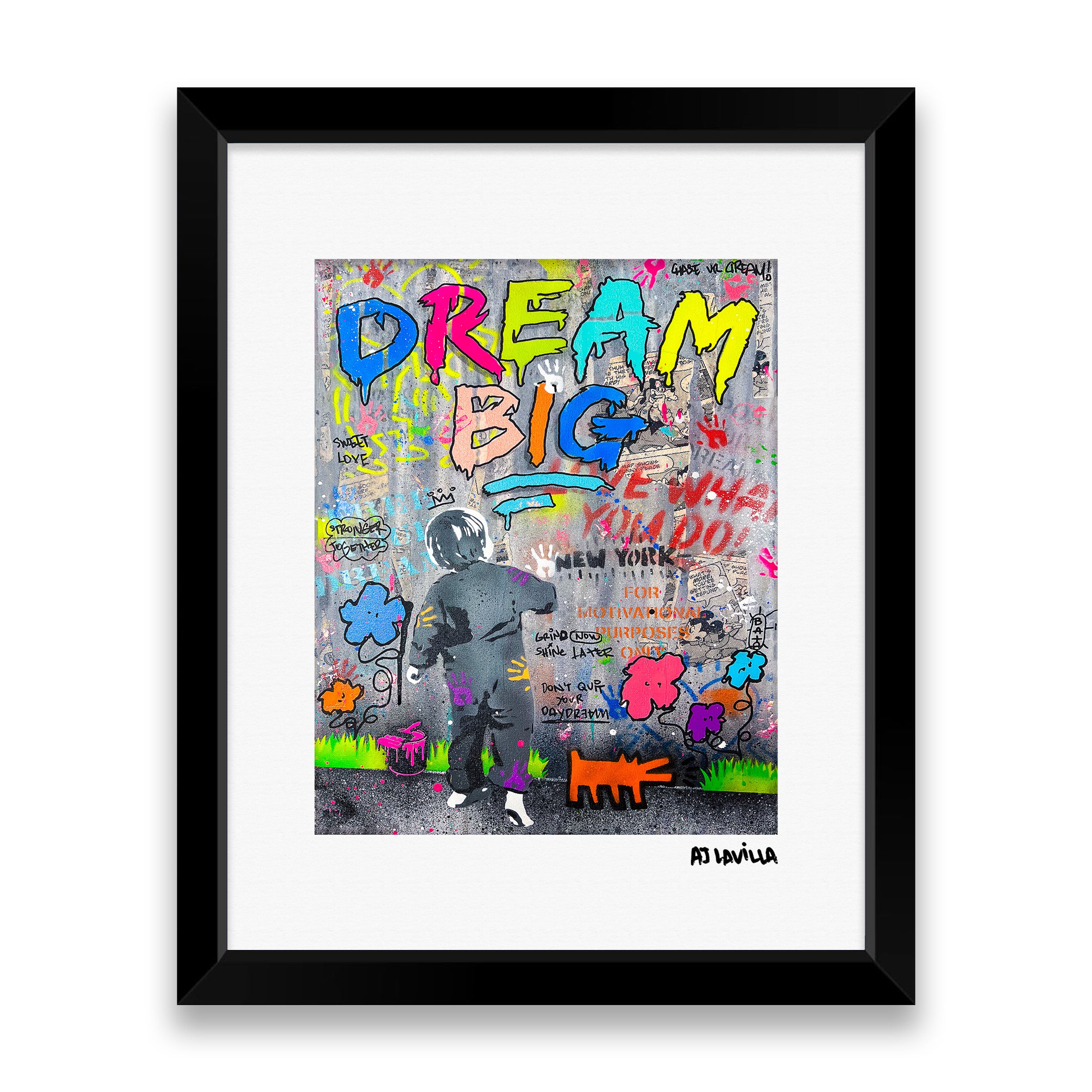 Dream Big Boy Orange Dog – AJ Lavilla Art LLC